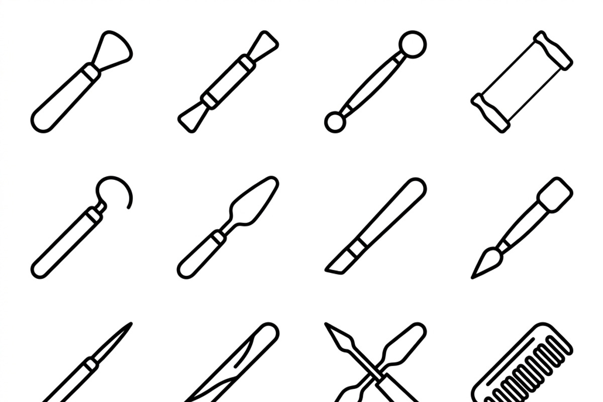 Bundles Pottery Studio Outline Icons, an Outline Icon by adenpinkstore (Photo 6 of 9)