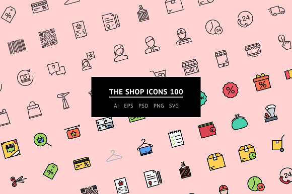 The Shop Icons 100 preview 4