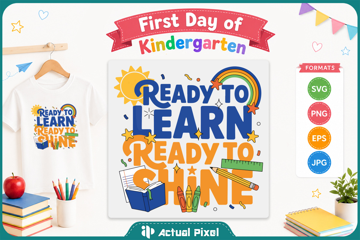 First Day of Kindergarten Bundle, an Education Illustration by Actual Pixel (Photo 13 of 14)