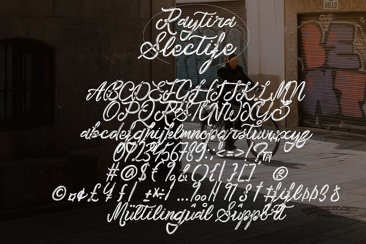 Slectife Raytira, a Handwritten Font by HaKi Studio (Photo 7 of 7)