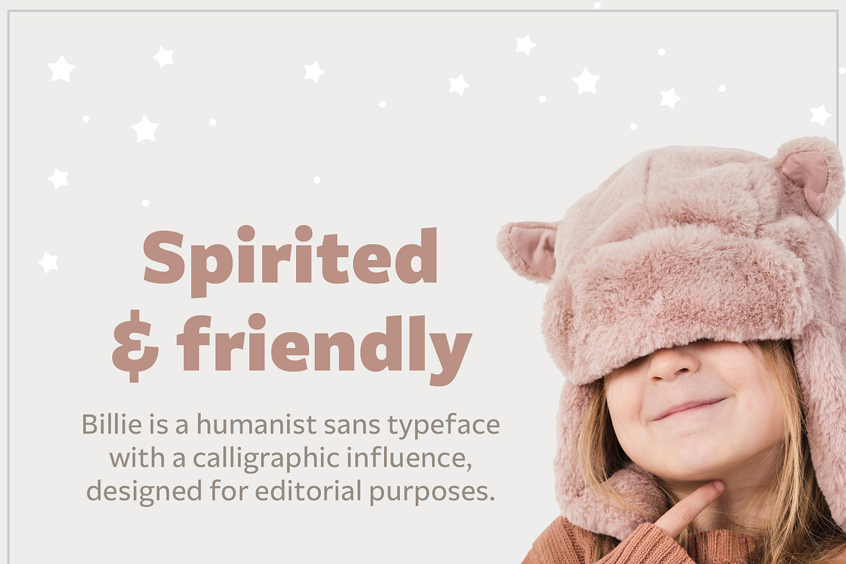 Billie font family by FontPeople, a Sans Serif Font by FontPeople (Photo 3 of 6)