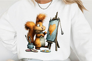 Quirky Valentine Squirrel Clipart, an Illustration by OK Design (Thumbnail 6 of 6)
