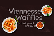 Viennese Waffles - SVG font, a Sans Serif Font by Anastasia Cuza (Thumbnail 1 of 7)