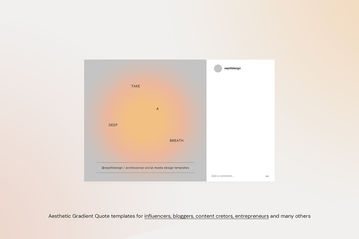 Canva Instagram Gradient Quotes + PS, a Social Media Template by September 5th (Photo 11 of 19)