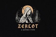 Zealot Typeface, a Blackletter Font by Tugcu Design Co. (Thumbnail 1 of 4)