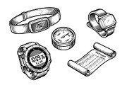 Running Gear Vintage Engraving, a Sport Illustration by Huza Studio (Thumbnail 5 of 13)