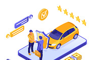 Car Sale Sharing Rent, a Finance Illustration by TAlex (Thumbnail 6 of 6)