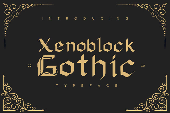 Xenoblock Gothic Typeface preview 4