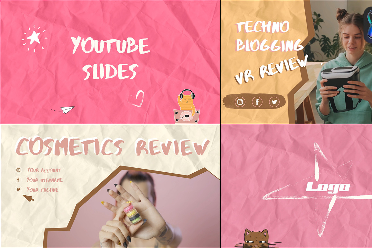 Hand Made Youtube Endscreens FCPX, a Templates & Theme by 2dfx (Photo 1 of 2)