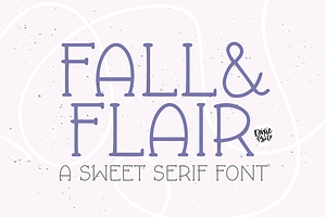 FALL & FLAIR Farmhouse Serif Font