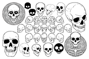 Skele Skull Vector Pack, an Illustration by Vectory by BSC (Thumbnail 3 of 3)