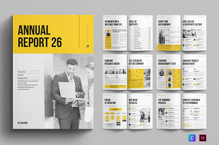 Annual Report Template, a Brochure Template by E-Type