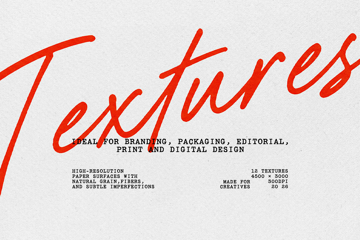 Paper Surface Archive: 12 Textures, a Texture Graphic by Design Squad (Photo 1 of 7)