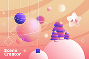 Intergalactic 3D Christmas, a Decorative Illustration by Polar Vectors (Thumbnail 7 of 14)
