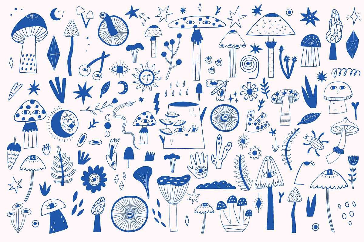 Mushrooms, an Object Illustration by AnkaDrozd (Photo 2 of 13)