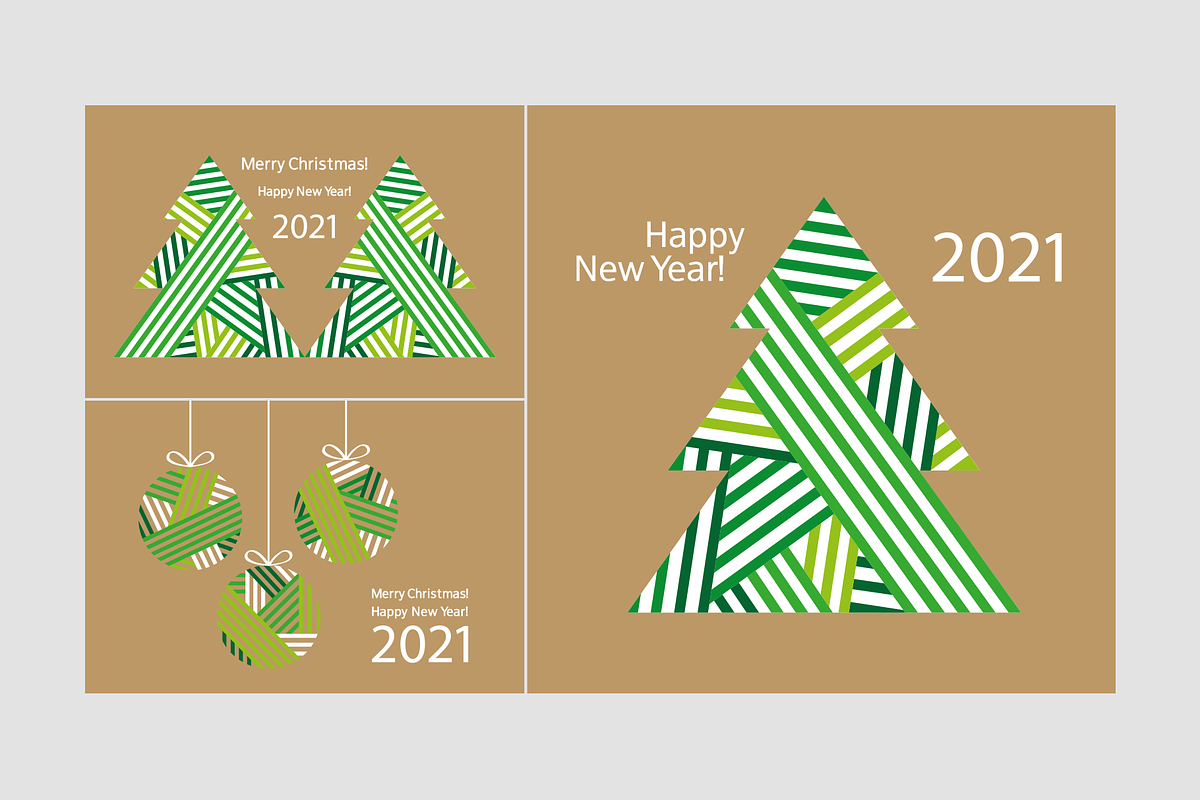 Christmas Cards & Patterns, a Card Template by Tkoko vectors & patterns (Photo 7 of 12)