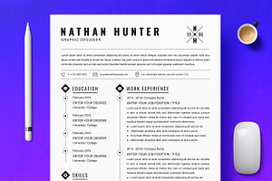 Graphic Designer Resume, InDesign CV