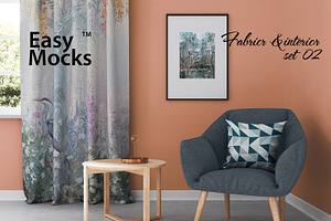 Fabric and interior mockup 02