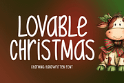 Lovable Christmas, a Handwritten Font by Seemly Fonts (Thumbnail 1 of 5)