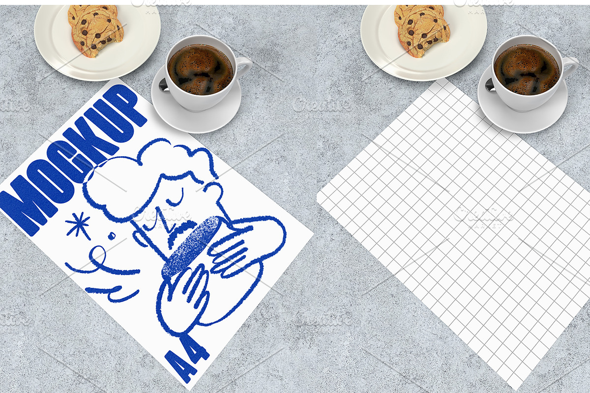 Posters and Menu Mockup, a Mockup by Quirko (Photo 6 of 6)