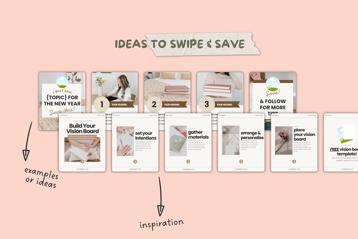 54 Instagram Carousel Templates, a Social Media Template by Ivory Mix (Photo 7 of 13)