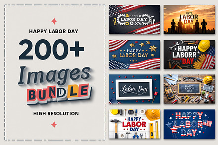 200+ Happy Labor Day Image Bundle