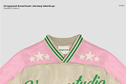 CROPPED AMERICAN FOOTBALL JERSEY, an Apparel Mockup by Voyage Studio (Thumbnail 2 of 4)