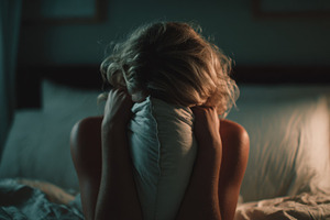Feeling alone in the dark night, a Photo by Beautiful things