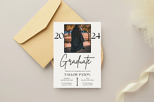 2024 Graduation Invitation Template, an Invitation Template by SweetDesigncraft