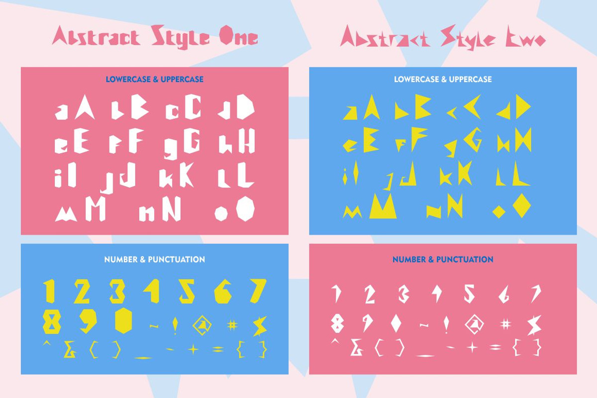 Abstract Style - 4 Abstract Display, a Font by PutraCetol Studio (Photo 11 of 11)