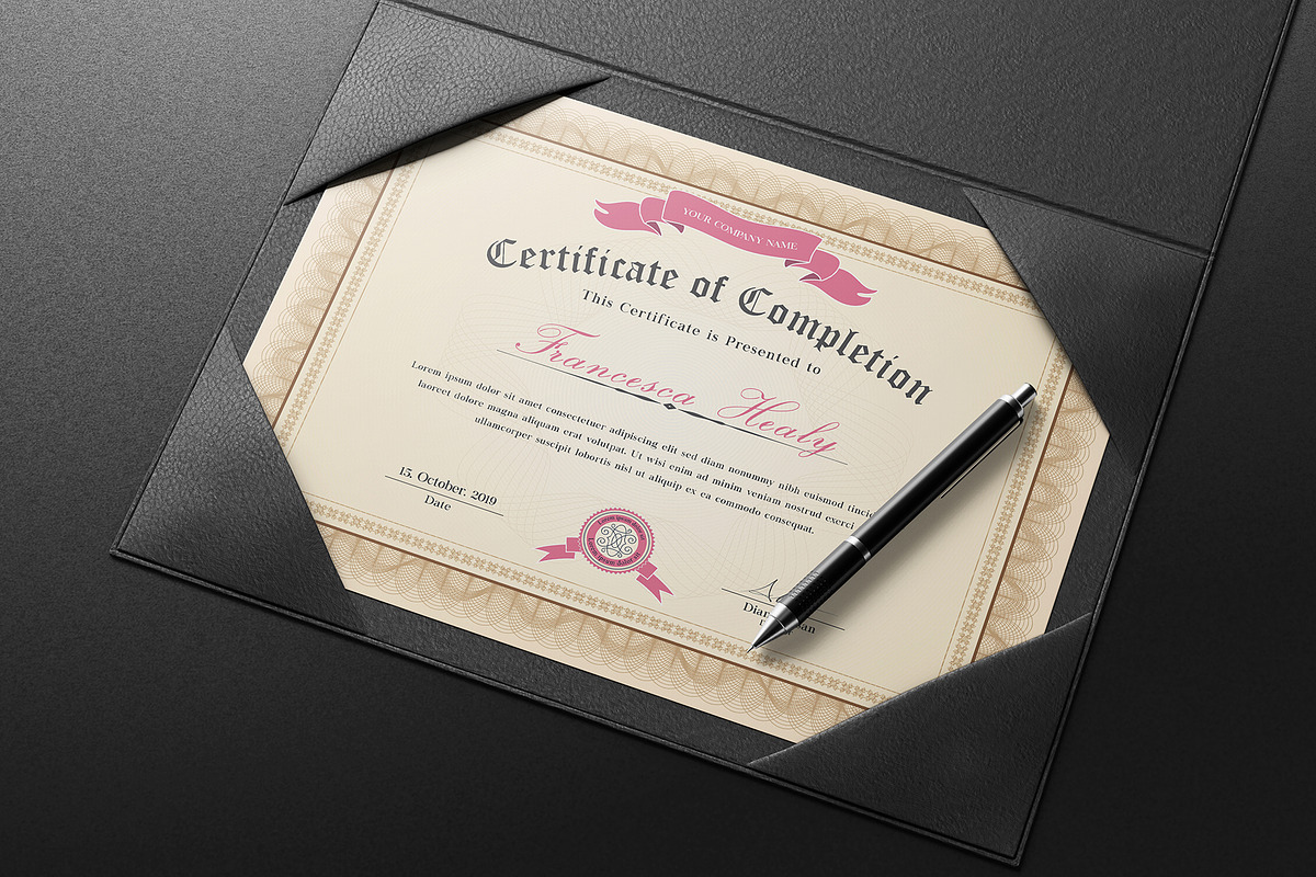 Canva Certificate Template, a Stationery Template by DesignDevisers (Photo 6 of 9)