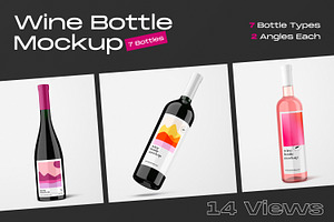 Wine Bottle Mockup