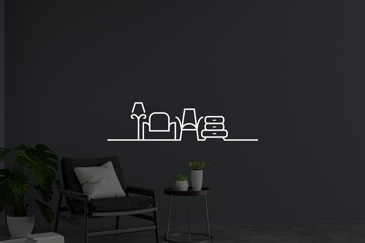 Minimalist Modern Furniture Logo, a Branding & Logo Template by Luxury Logos (Photo 2 of 4)