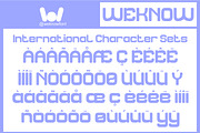 Futuristic Clean font, a Sans Serif Font by weknow (Thumbnail 8 of 8)