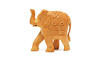 Elephant figure isolated, a Photo by saiko3p