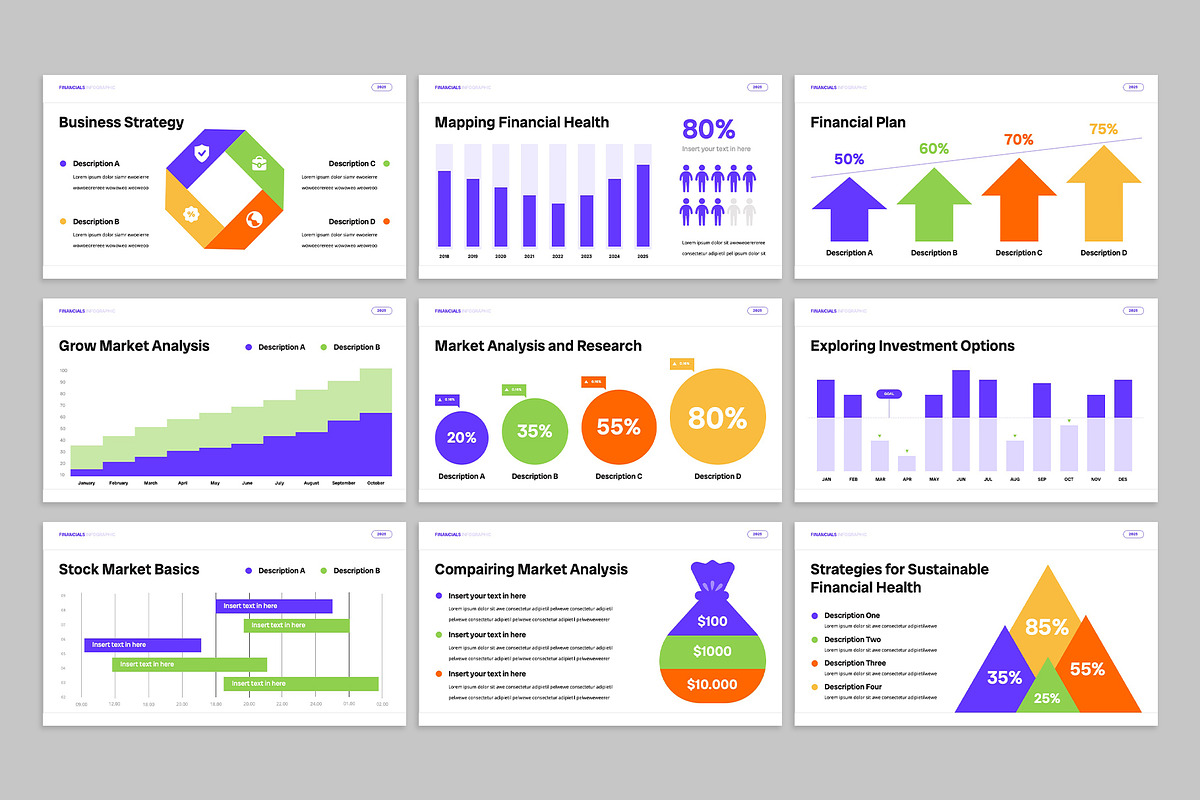 Financial Infographic Google Slides, a Presentation Template by rgbryand (Photo 3 of 6)