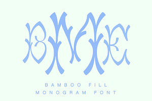 Bamboo Monogram Desktop Font TTF