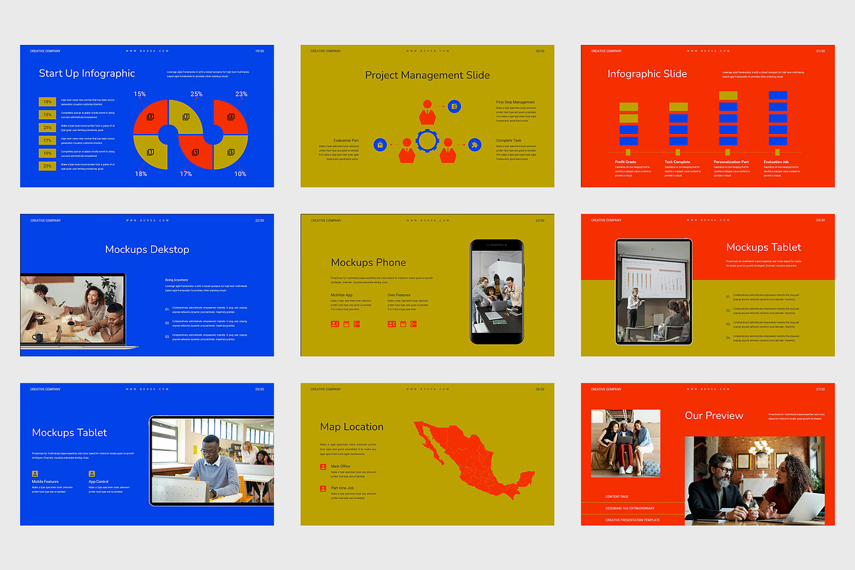 Bohsa : Creative Business Powerpoint, a Presentation Template by Punkl Camp (Photo 9 of 9)