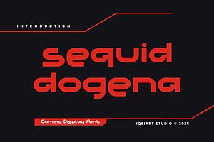 Sequid Dogena - Gaming Font, a Sans Serif Font by Iqsiart Studio