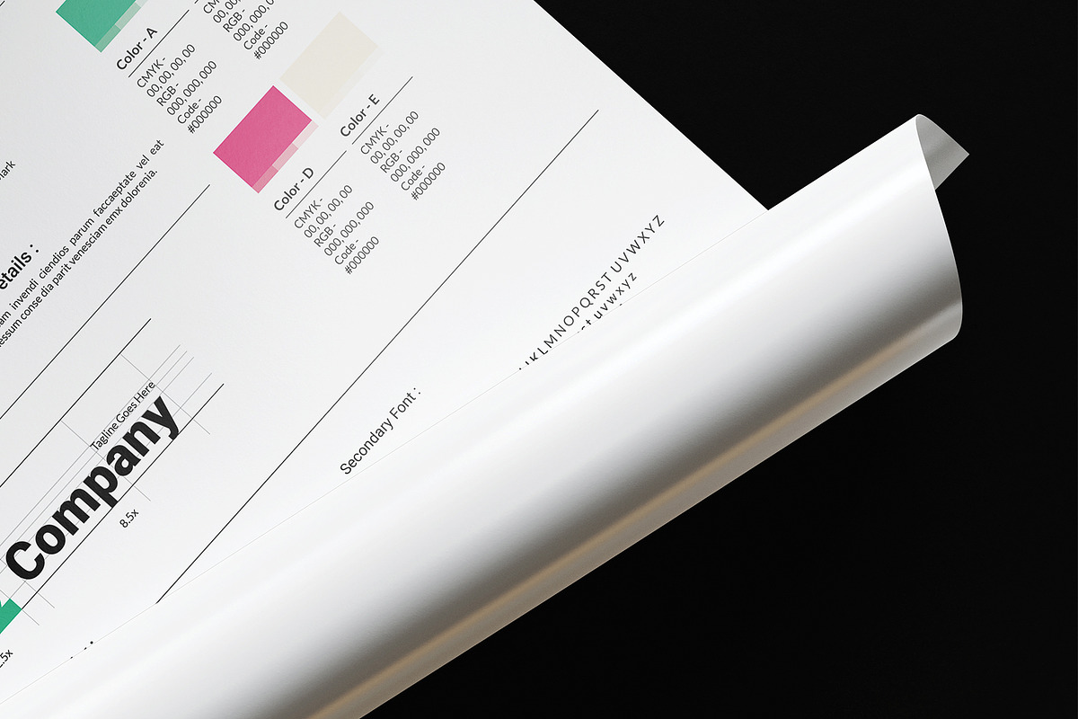 Brand Guidelines Poster Template, a Poster Template by E-Type (Photo 3 of 4)