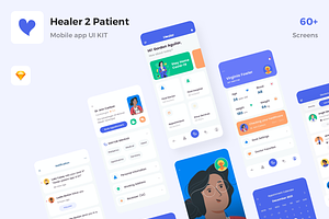 Healer 2 Patient Mobile UI KIT