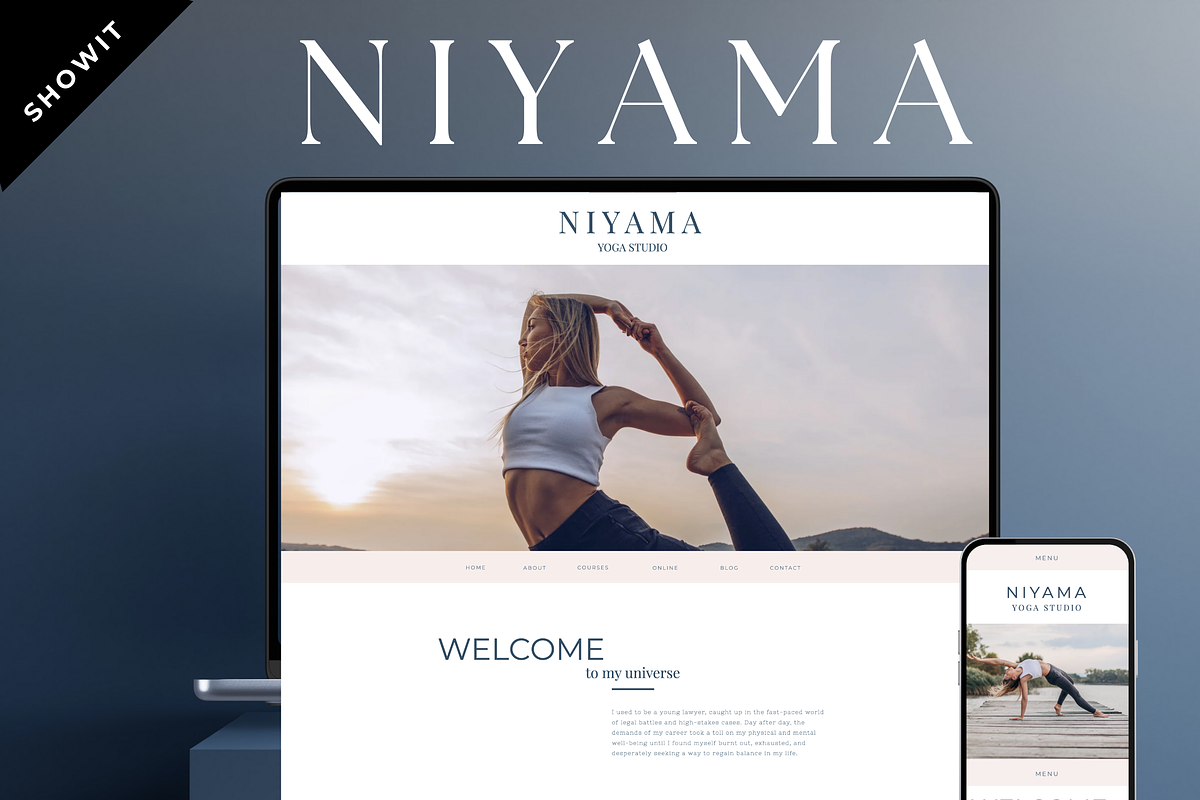 Showit Website Template I Niyama, a Websites & App Template by YogaBizLab (Photo 1 of 4)