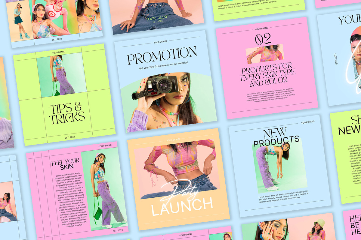 Instagram Social Media CANVA Y2K, a Social Media Template by Vermeulen Design Studio (Photo 5 of 6)