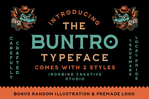 The Buntro Typeface EXTRA