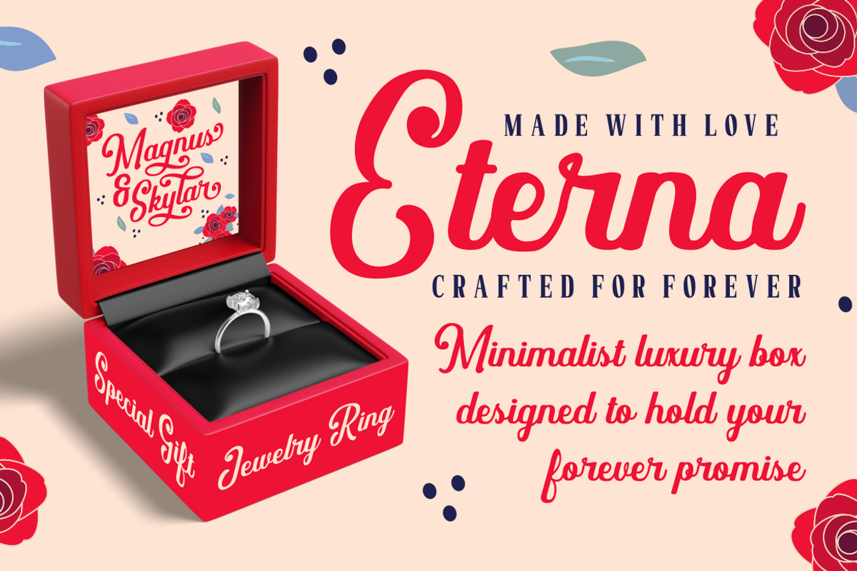 Floravine Romantic Script Font, a Script Font by PutraCetol Studio (Photo 3 of 5)