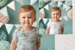 Baby Apparel Mockup PSD Set