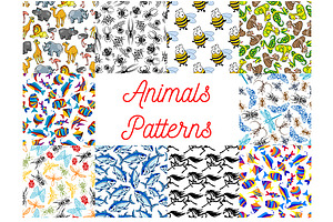 Animals Samless Patterns