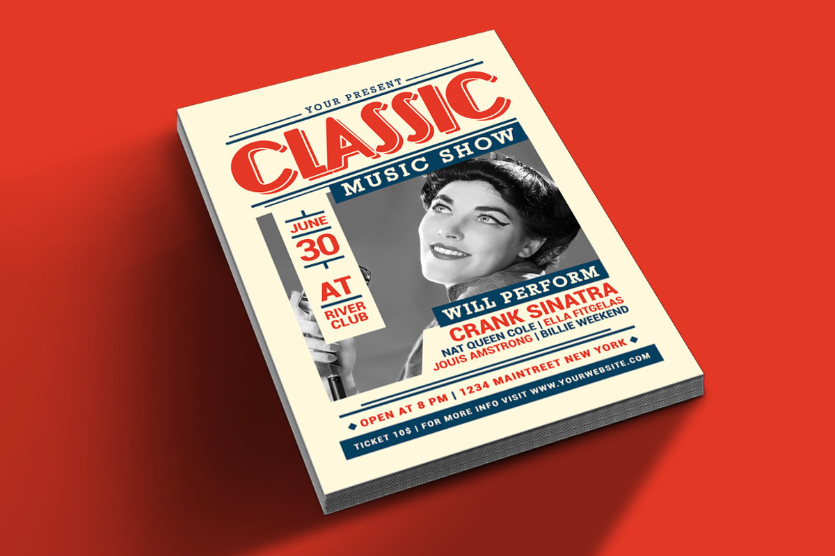 Classic Music Show, a Flyer Template by Muhamad Iqbal hidayat (Photo 2 of 4)