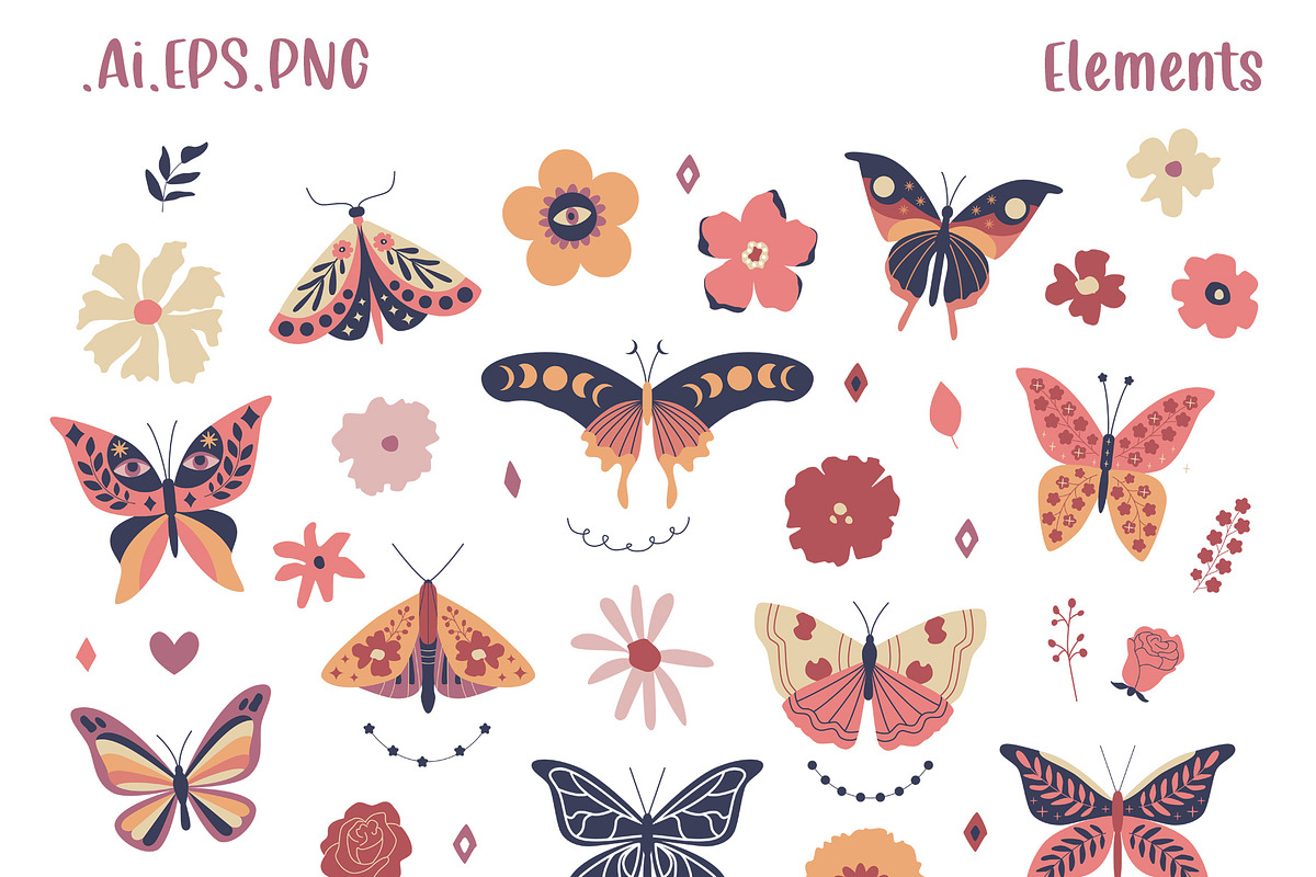 Mysterious Boho Clipart & posters, an Object Graphic by Sofico (Photo 21 of 26)