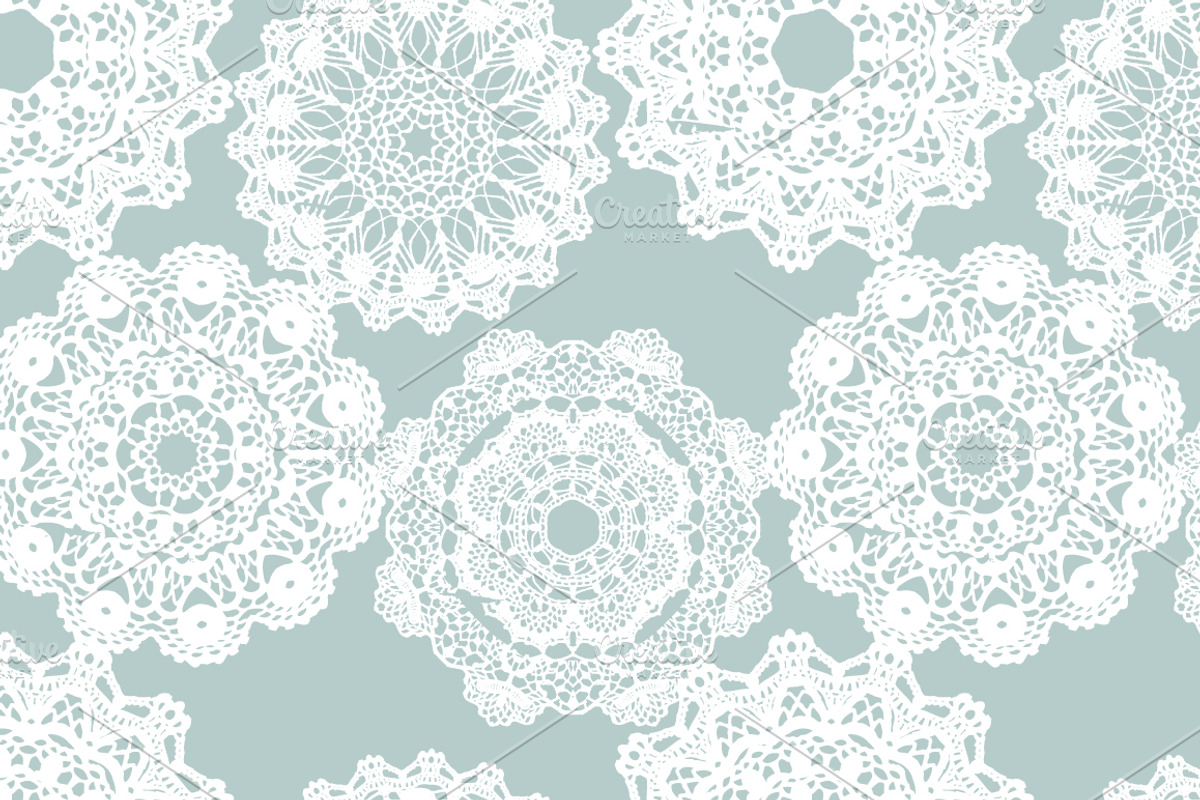 7 Crochet seamless patterns, a Pattern Graphic by tamara.comotomka (Photo 6 of 7)